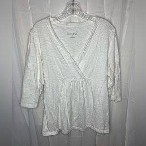 Fashion bug 3/4 sleeve tie in back top. Size 1x